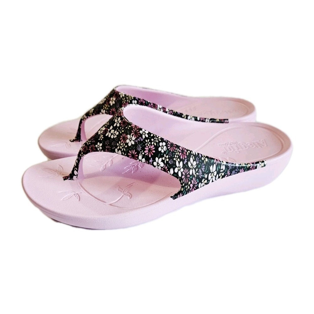 Alegria Ode  Thong Flip Flop Sandals Wild Flower Pink Women's Size 41